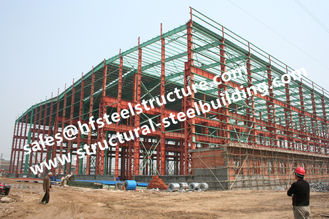 China Marcos industriales pre pintados de las columnas de los edificios de marco de acero del taller S235JR proveedor