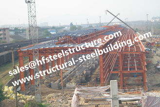 China Edificios de acero industriales del grado de Q235 Q345, edificios de acero prefabricados constructivos del sitio de acero proveedor