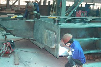 China Marcos de edificios del acero estructural fabricados cortando, perforación, soldando con autógena proveedor