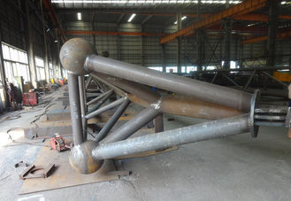 China El tipo de H/las fabricaciones encajonadas del acero estructural instala tubos el tipo fabricación del braguero proveedor