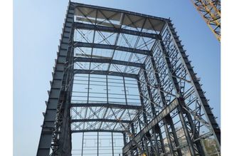 China Edificios de acero industriales estructurales de acero pesados de Q345QD con la estructura de acero soldada con autógena del haz de H proveedor
