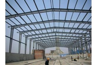 China capítulo galvanizado modificado para requisitos particulares Grande-palmo Warehouse de las fabricaciones del acero estructural proveedor