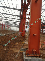 China Luz de acero industrial prefabricada de los edificios de ASTM 80 x 96 cubierta con la pintura incombustible proveedor