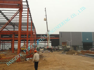 China Estándares prefabricados del aguilón de los edificios con marco de acero multi ASTM del palmo 82' X 96' sección de H proveedor