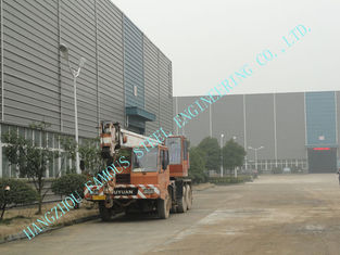 China Estándares prefabricados del aguilón del palmo de los edificios de acero industriales multi ASTM de la luz 88 x 92 proveedor
