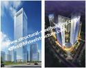 China Edificio de acero de varios pisos de Q345B para el hotel residencial y los contratistas de OfficeFabricated fábrica