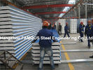 China La techumbre de acero acanalada de la chapa de la techumbre cubre las lanas de roca de la PU del panel de bocadillo EPS fábrica