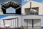 China Solos edificios del hangar de los aviones de la estructura de acero del palmo con el panel de la pared/del tejado fábrica