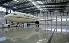 China Hangar impermeable galvanizado, de pintura eléctrico del aeroplano del metal de los edificios aflautados del braguero fábrica