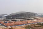 Estructura de acero del OEM, edificios prefabricados del braguero del metal del tubo y estadios de los deportes