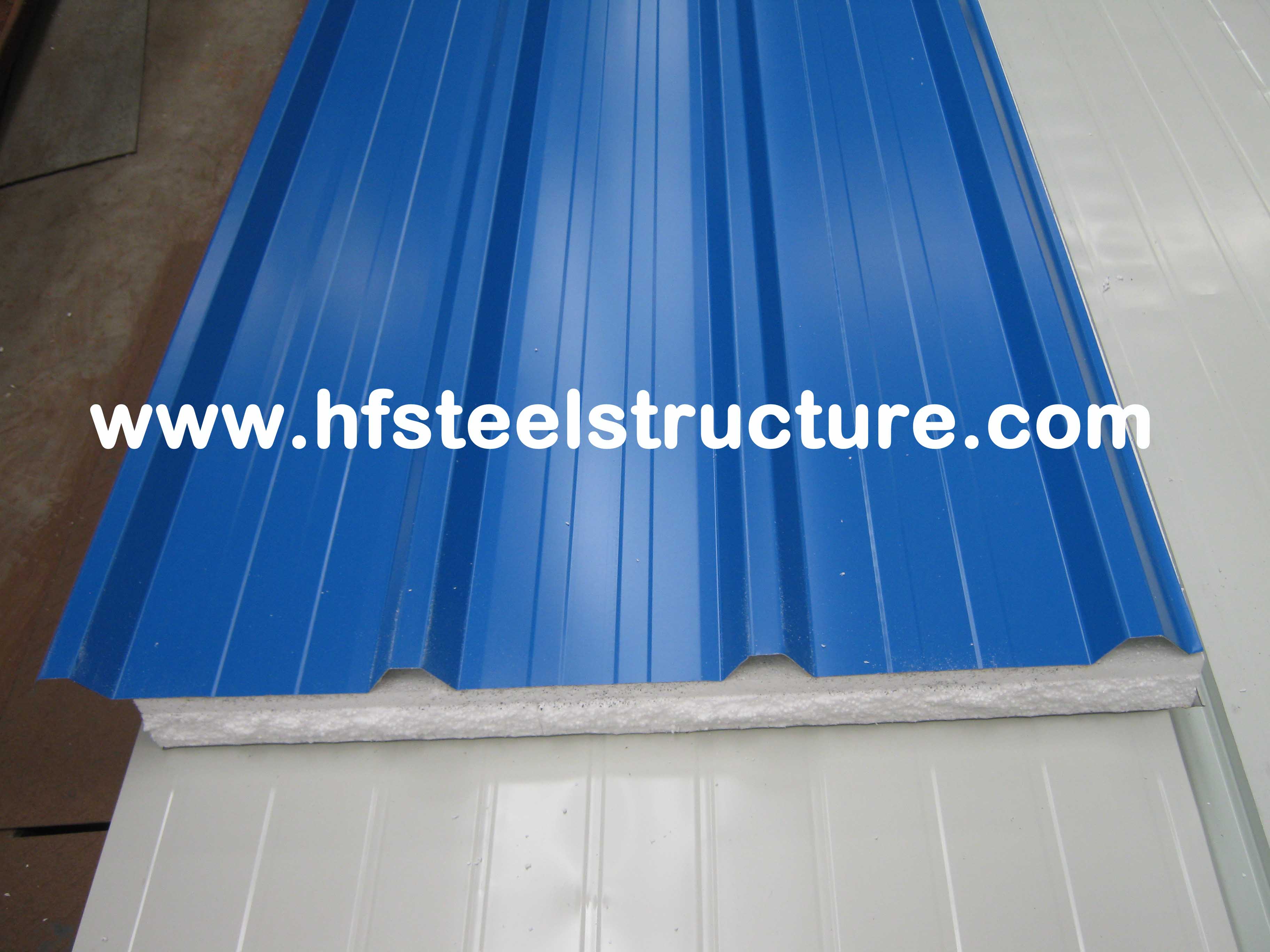 La techumbre de acero del metal del color cubre el panel de bocadillo con el grueso de 0,3 - de 0.8m m