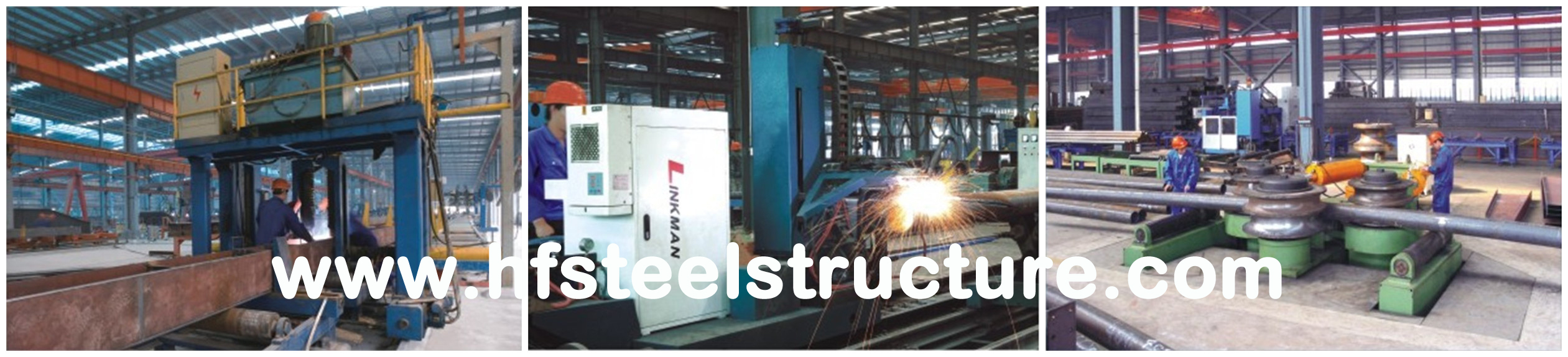 Termine las fabricaciones del acero estructural para el edificio de acero industrial