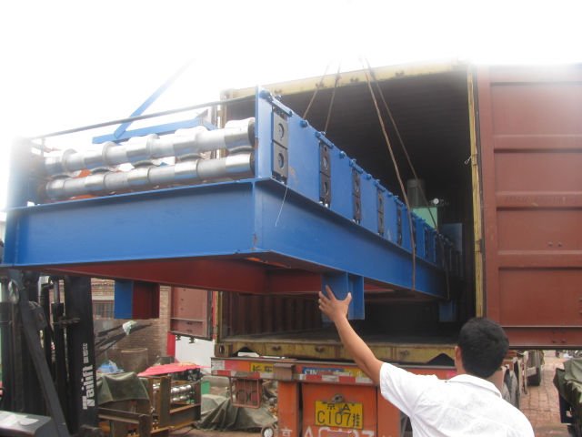 PLC Panasonic de la máquina de la formación de hoja de la techumbre de la cubierta de piso para la estructura de acero