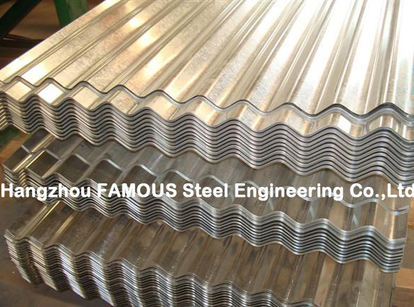 La techumbre revestida del metal del color cubre Customzied para la estructura de acero