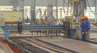 Vigas de acero prefabricados industriales modificados para requisitos particulares del acero de la forma de los edificios W