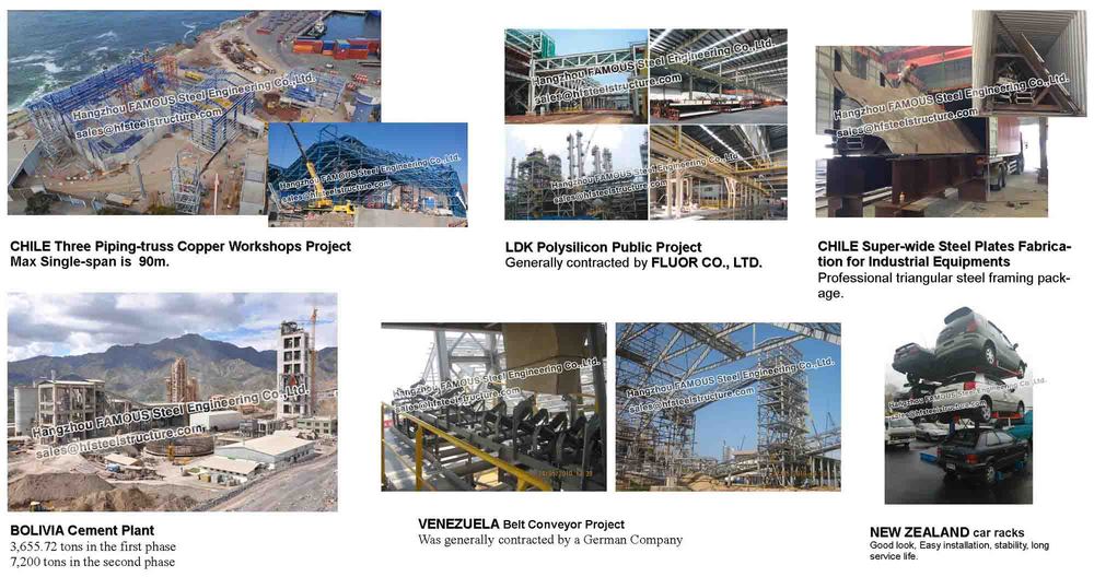 Planta industrial del cemento de Bolivia de las fabricaciones del acero estructural
