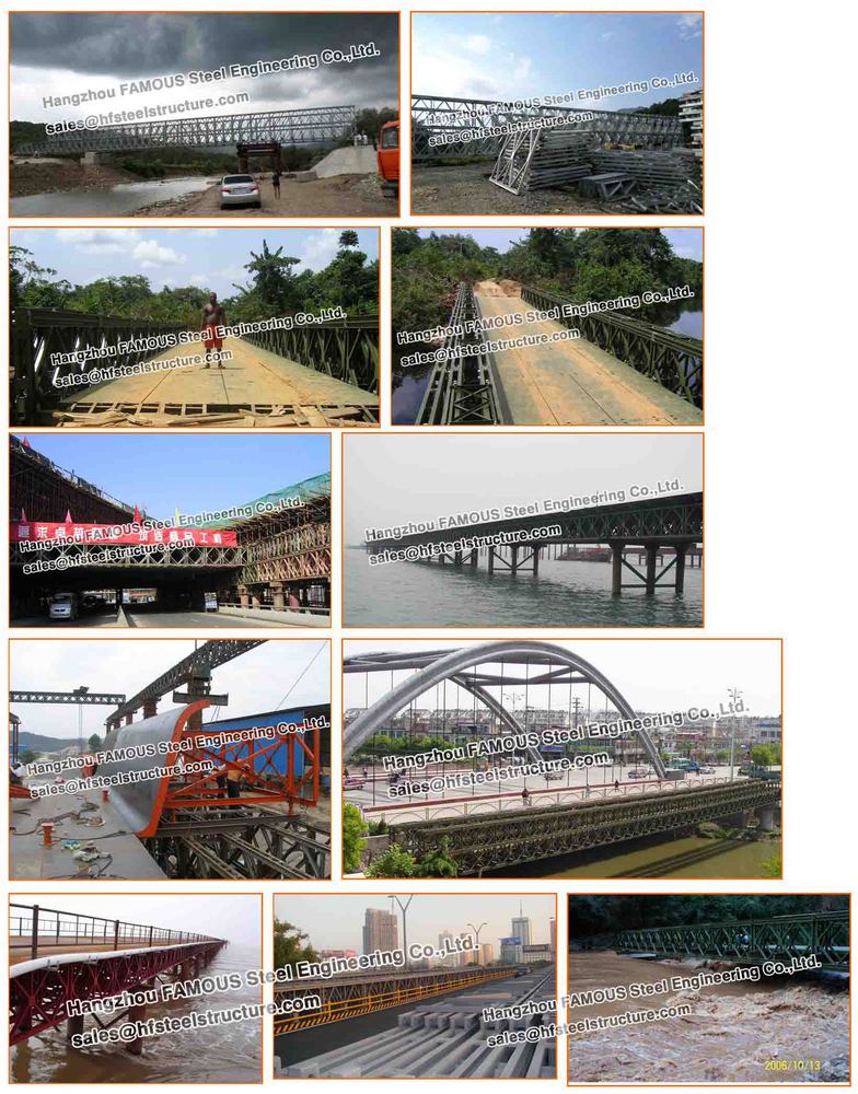 Puentes prefabricados compactos para el uso de vehículos/del peatón/de la carretera