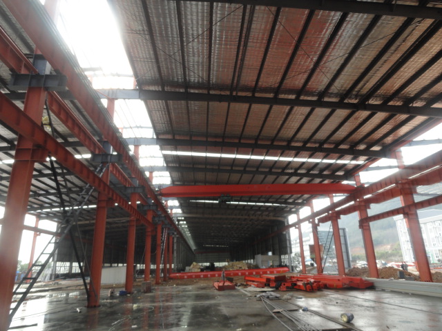 Edificio industrial de acero constructivo prefabricado y Pre-dirigido de Warehouse